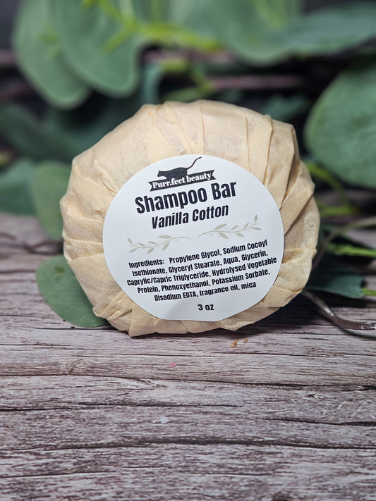 Shampoo Bar- Vanilla Cotton